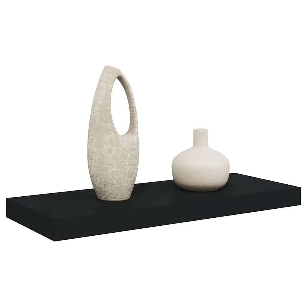 Black Floating Wall Shelf Display Ledge