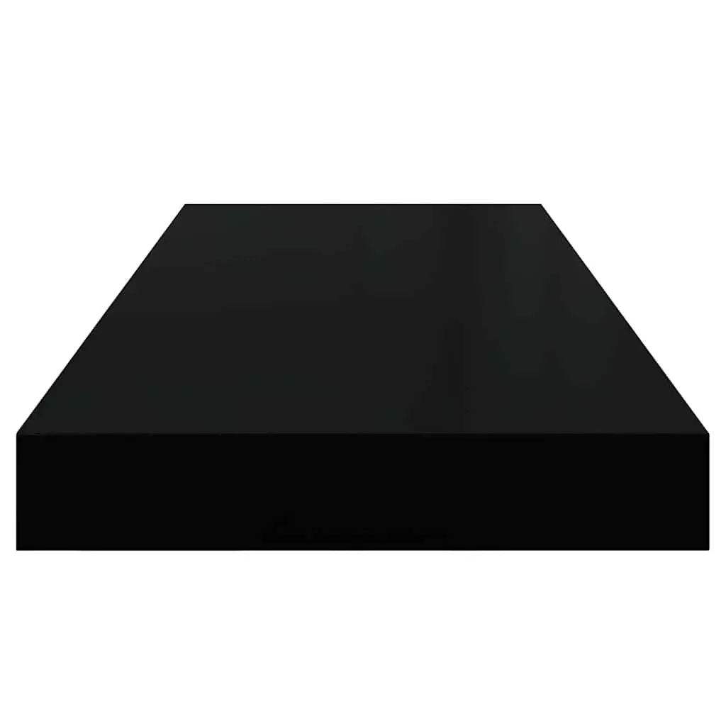 Floating Wall Shelves Display Shelves 60x23.5x3.8cm Black Home Decor 2 Pieces