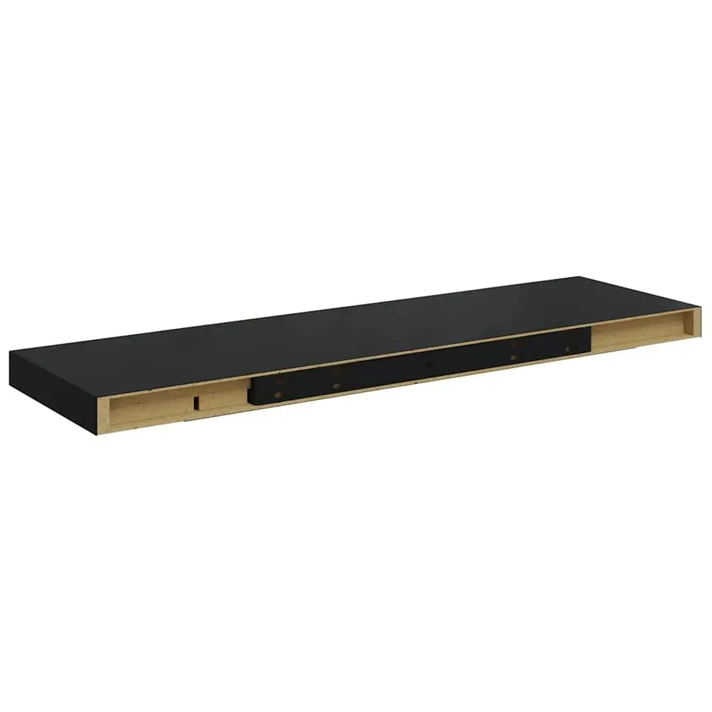 Floating Wall Shelf Black Display Ledge Storage Organizer Home Decor 80x23.5cm