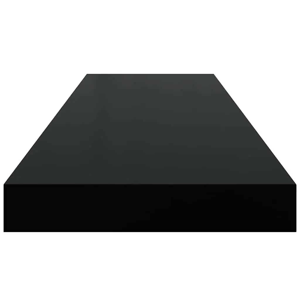 Floating Wall Shelf Black Display Ledge Storage Organizer Home Decor 80x23.5cm