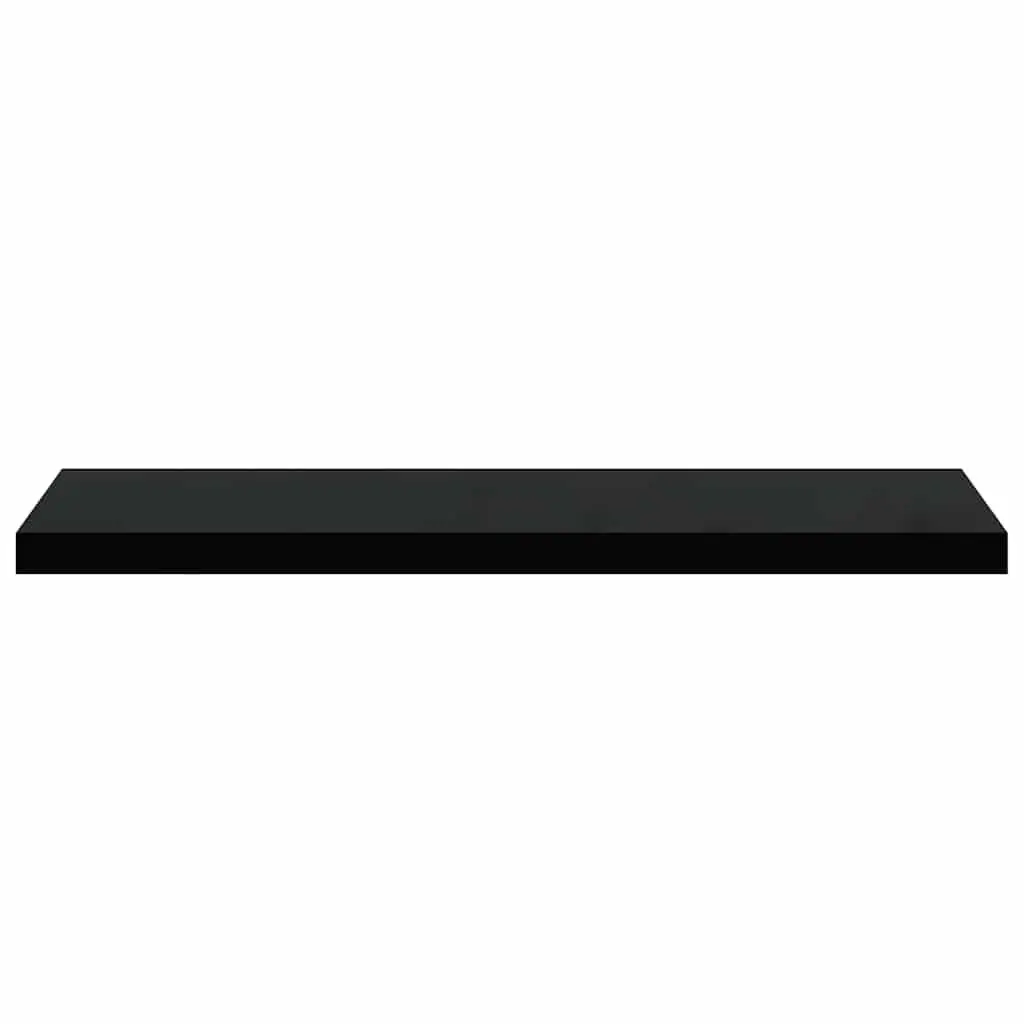 Floating Wall Shelf Black Display Ledge MDF Storage Rack Home Decor 90x23.5cm