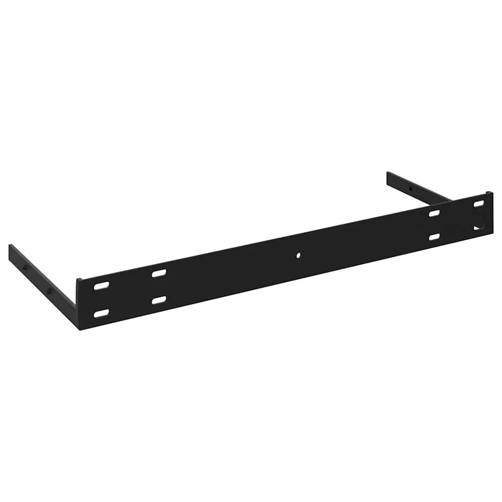 Floating Wall Shelves for Home Decor 90x23.5x3.8 cm Black 2 Piece