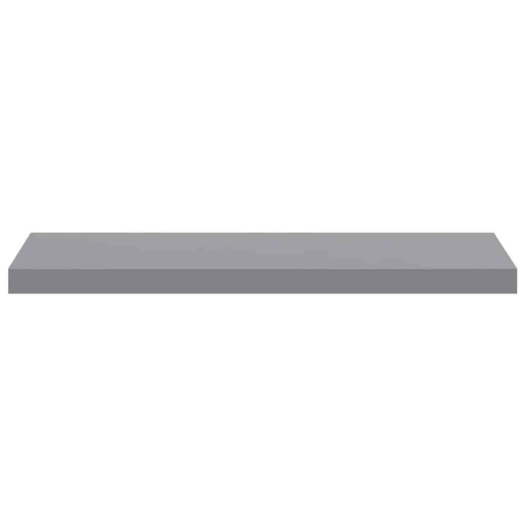 Floating Wall Shelf Grey Display Ledge Storage Rack Home Decor Organiser