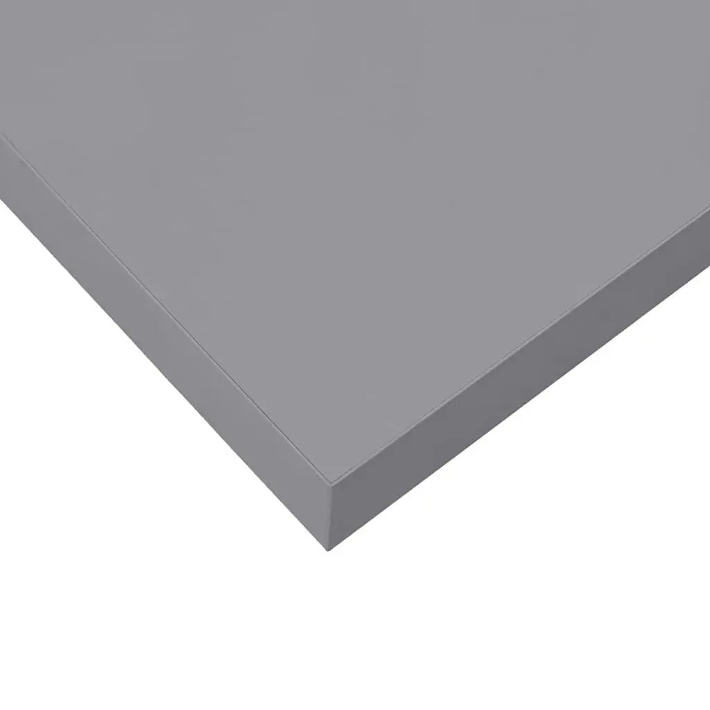 Floating Wall Shelves for Home Decor 2 Piece Grey Display Ledge Storage Organizer