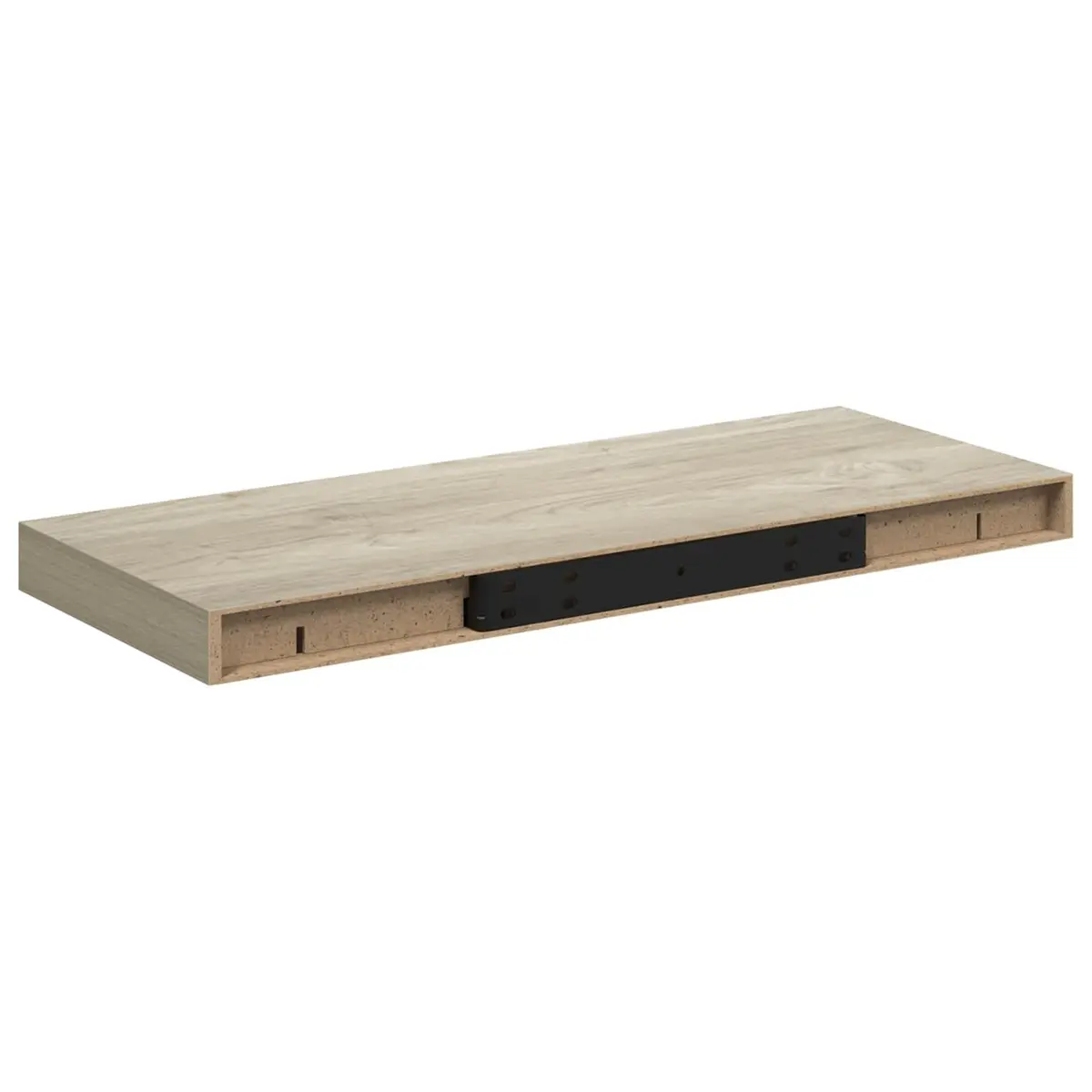 Floating Wall Shelves 2 Pieces Brown Display Shelf Storage Home Decor 60x23.5cm