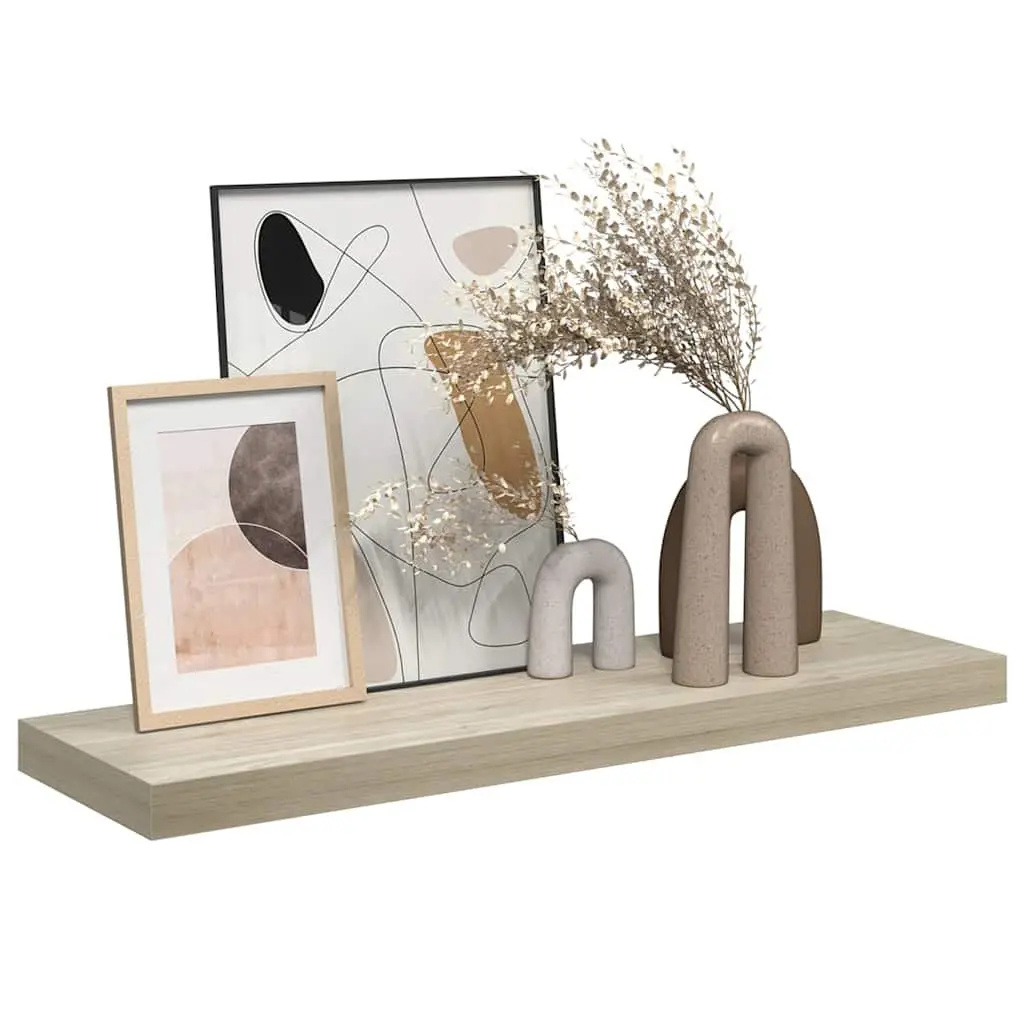 Floating Wall Shelf for Home Decor Brown 80 x 23.5 x 3.8 cm