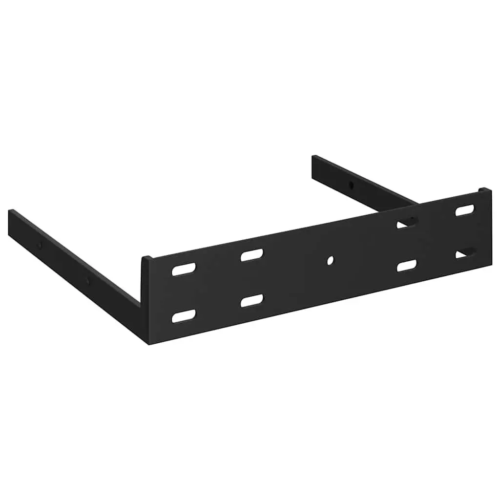 Floating Corner Wall Shelf for Home Decor 25 x 25 x 3.8 cm High Gloss White
