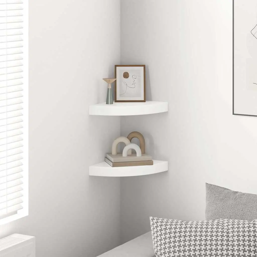 Floating Corner Wall Shelves Set