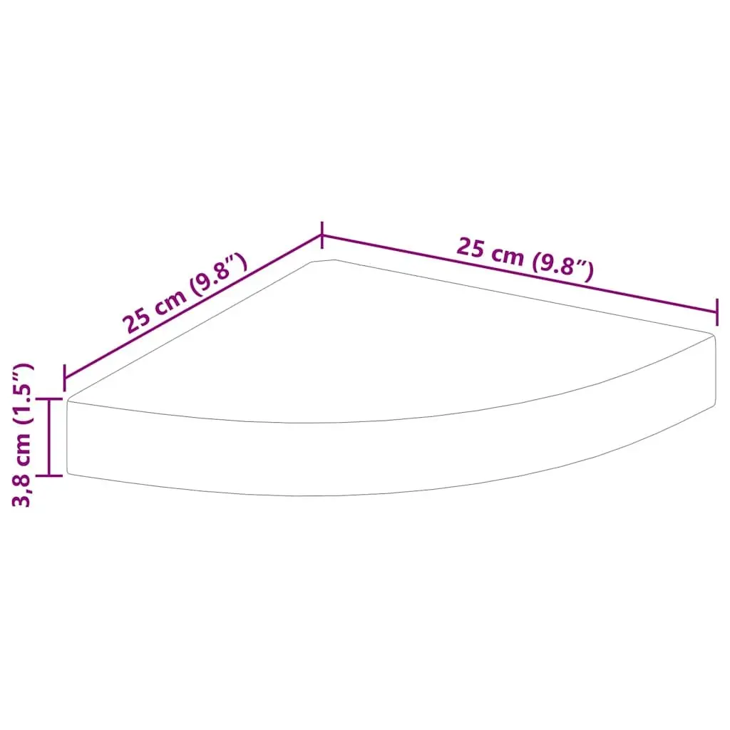 Floating Corner Wall Shelves Set