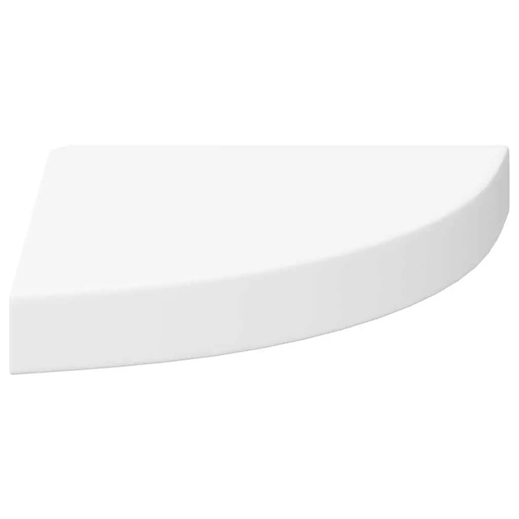 Floating Corner Wall Shelf White Display Storage Shelving Unit Home Decor