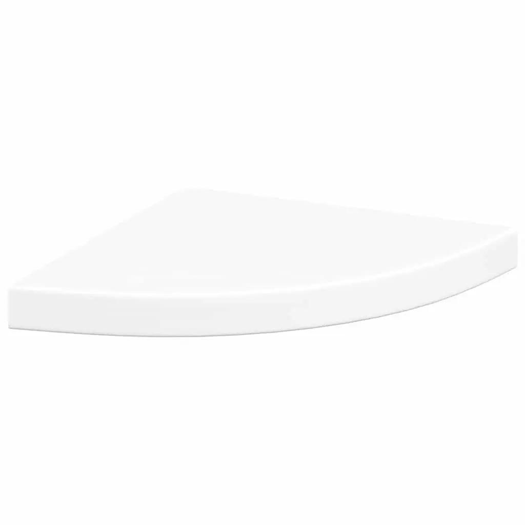 Floating Corner Shelves for Home 35x35x3.8 cm White 4 Piece