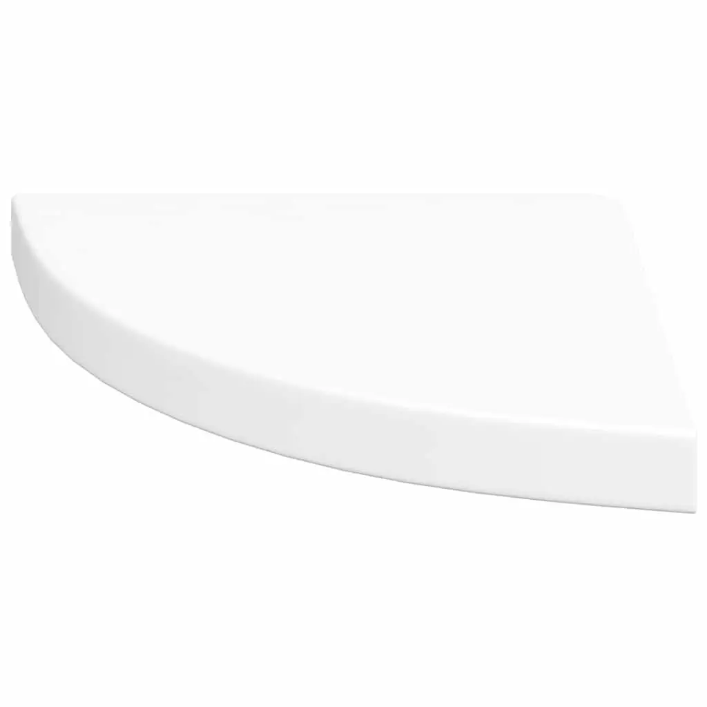 Floating Corner Shelves for Home 35x35x3.8 cm White 4 Piece