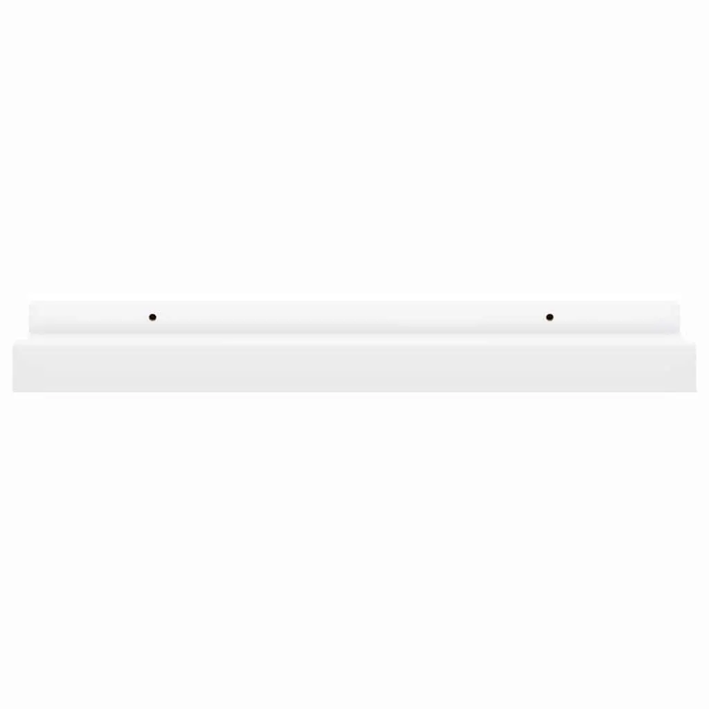 Picture Frame Ledge Shelves Wall-Mounted Display 40x9x3 cm 2 Piece White