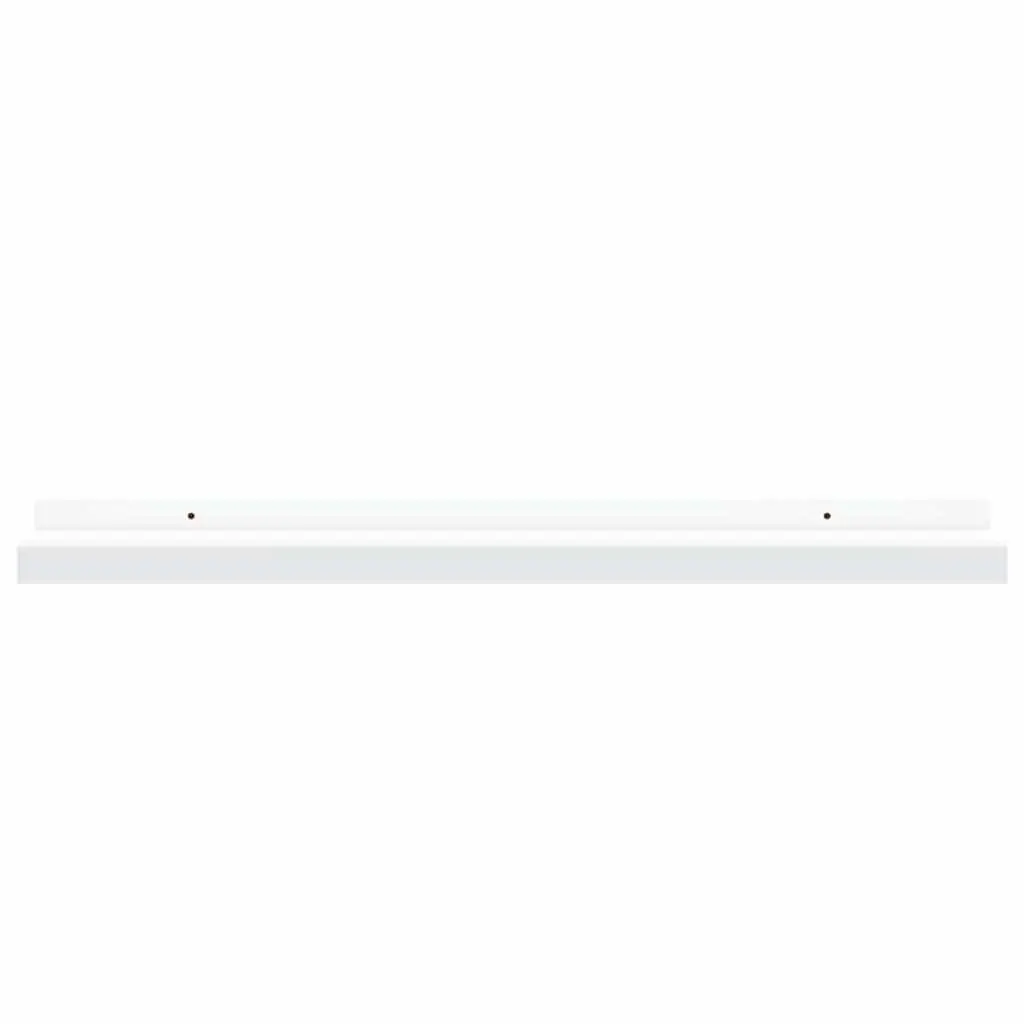Wall Picture Frame Ledge Shelves for Display 60 x 9 x 3 cm White 2 Piece