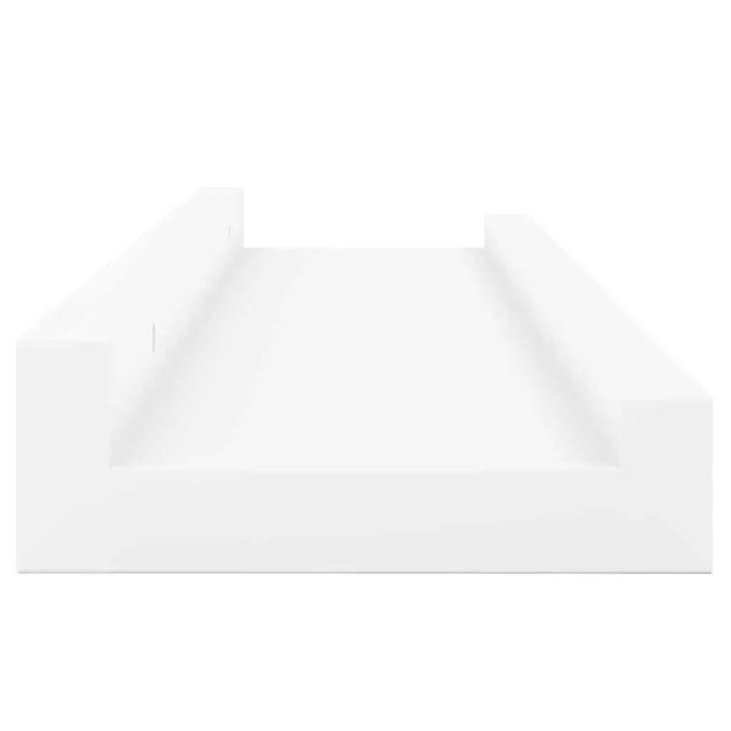 Wall Picture Frame Ledge Shelves for Display 60 x 9 x 3 cm White 2 Piece