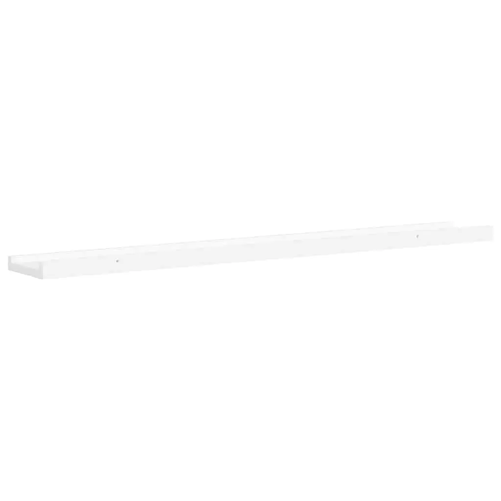Wall Shelves Ledges 2pcs White Floating Picture Frame Display Storage Shelving
