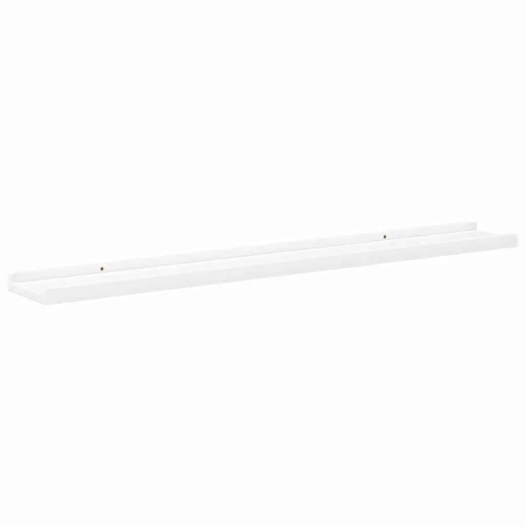 Wall Shelves Ledges 2pcs White Floating Picture Frame Display Storage Shelving