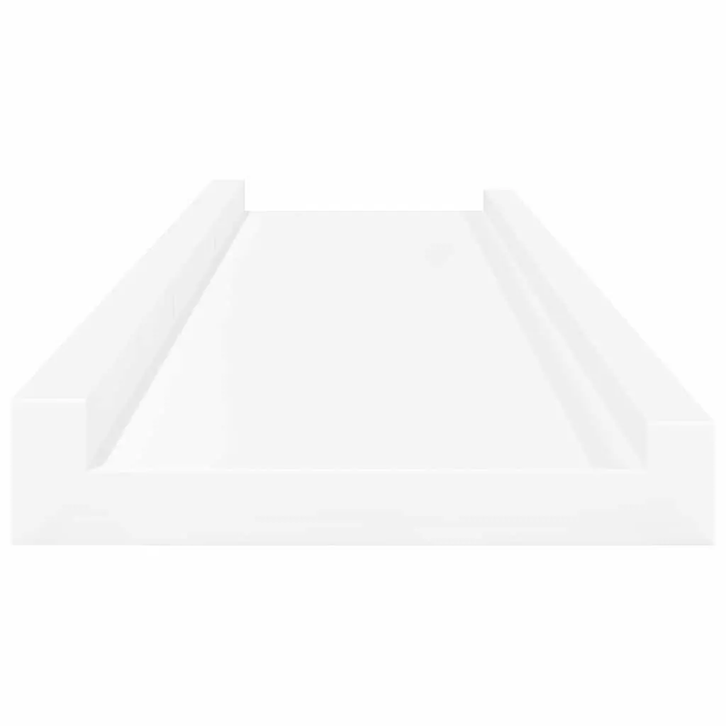 Wall Shelves Ledges 2pcs White Floating Picture Frame Display Storage Shelving