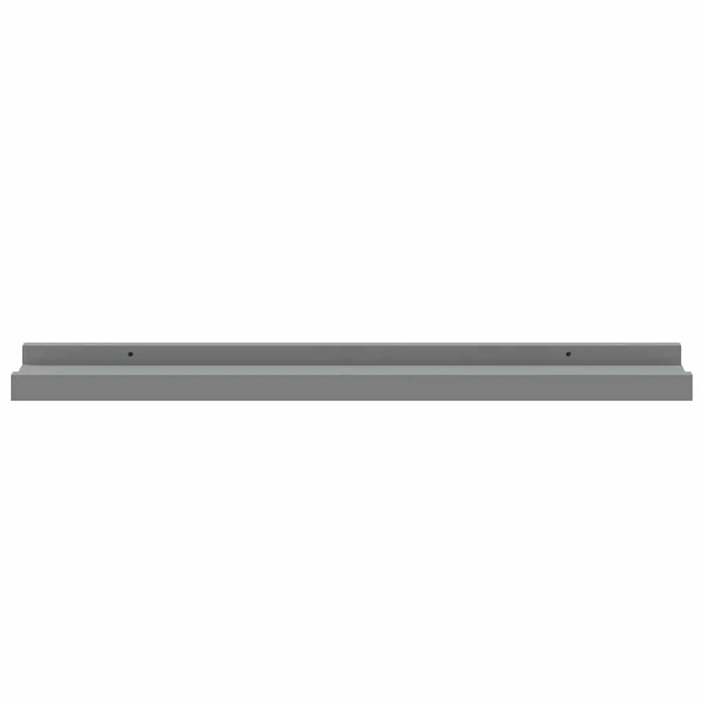 Grey Wall-Mounted Picture Frame Ledge Shelves, 60 x 9 x 3 cm