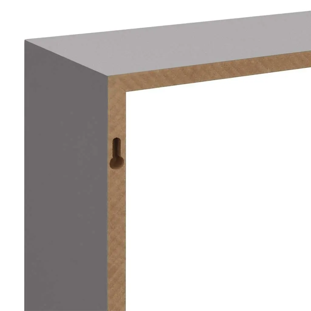 Wall Cube Shelves 3 Pieces Grey Storage Organiser Display Floating Corner Unit