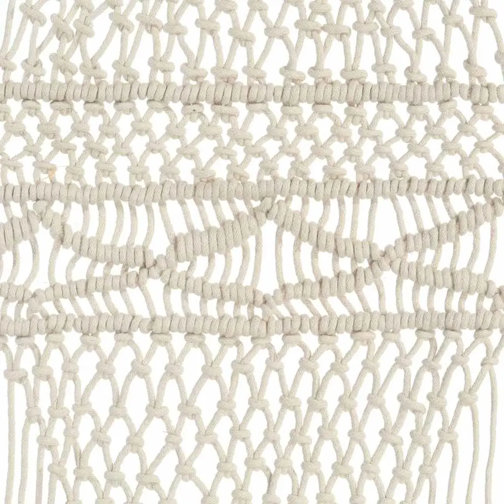 Macrame String Curtain 140x240 cm Cotton Cream Door Window Room Divider Decor