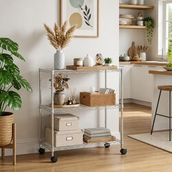 3-Tier Wire Storage Rack Specifications and Features
