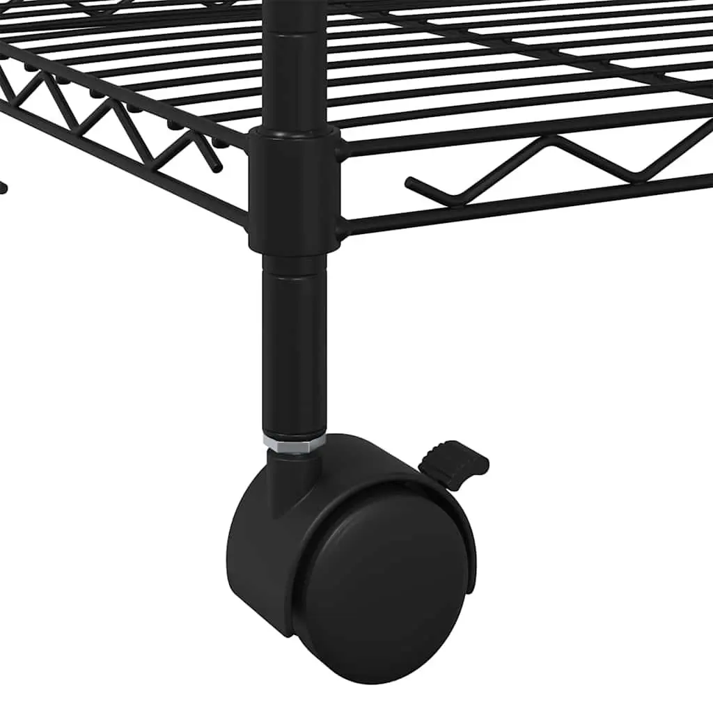 4-Tier Storage Shelf for Garage Workshop 90 x 35 x 142 cm