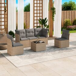 Specifications of 6 Piece Beige Garden Sofa Set