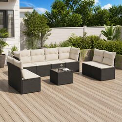 Specifications of 9-Piece Garden Sofa Set with Storage