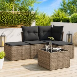 Garden Sofa Set: 5-Piece Dimensions and Specifications