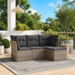 Specifications of 4 Piece Outdoor Sofa Set with Cushions