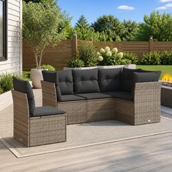 Specifications of the 5-Piece Outdoor Sofa Set in Grey