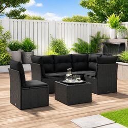 Specifications for Garden Sofa Set 6 Piece with Storage