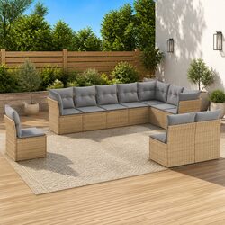 10 Piece Modular Garden Sofa Set Specifications and Features