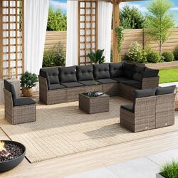 Specifications of 11-Piece Modular Garden Sofa Set
