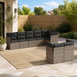 8-Piece Modular Garden Sofa Set Specifications and Details