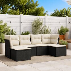 Specifications of 6 Piece Modular Garden Sofa Set in Black