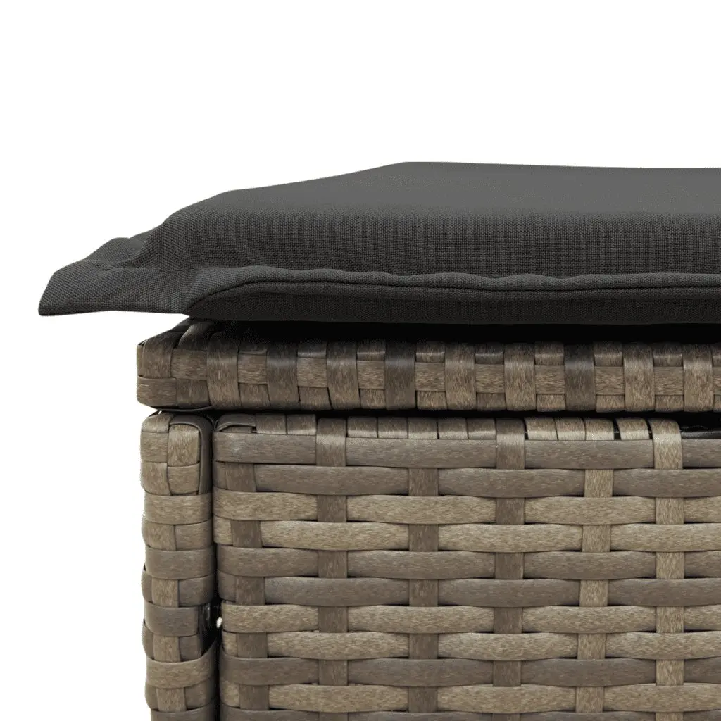 Garden Sofa Set 6 Piece Outdoor Furniture Grey Poly Rattan Patio Lounge Seating