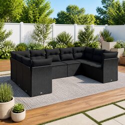 9 Piece Modular Garden Sofa Set – Dimensions and Specs
