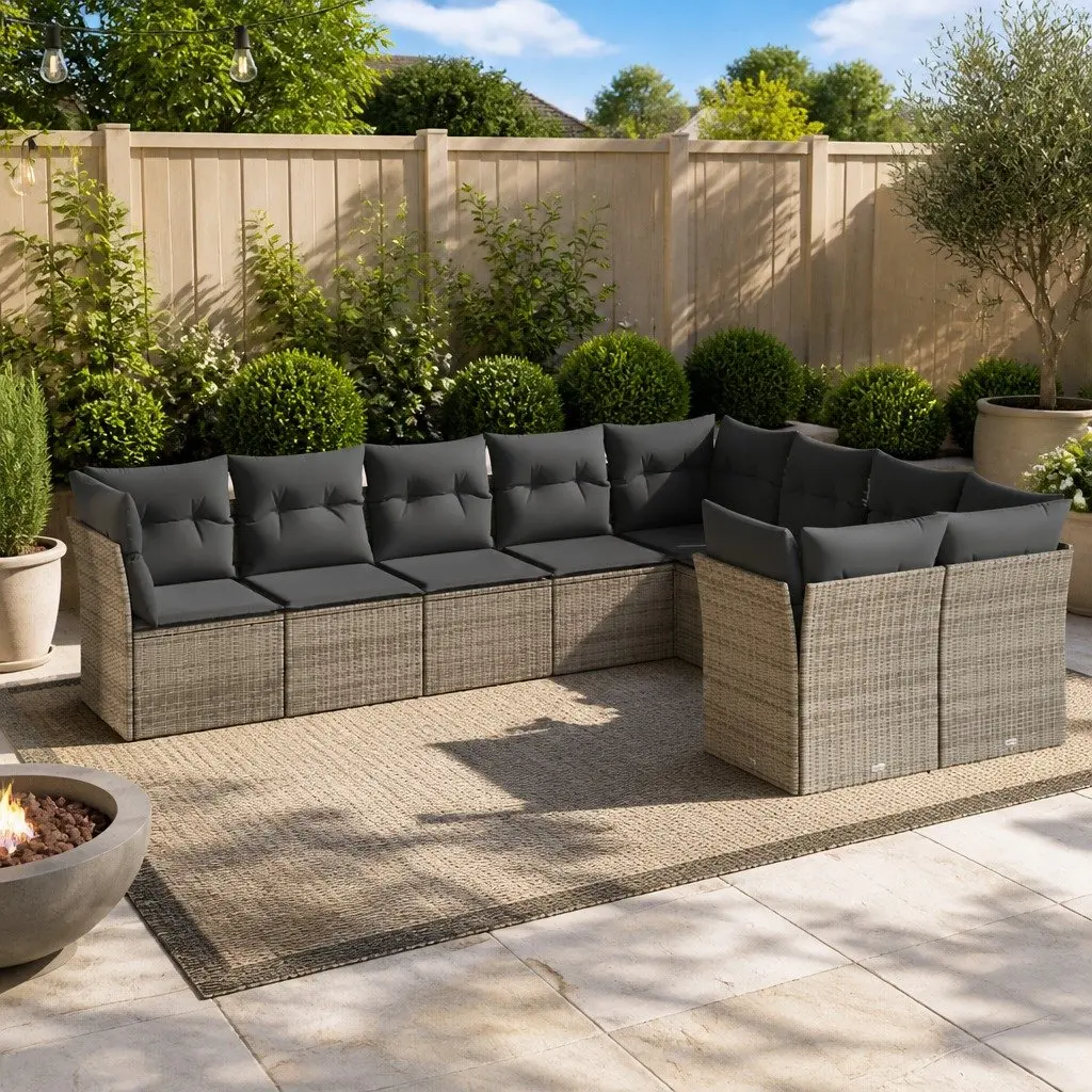 9-Piece Modular Garden Sofa Set