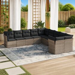 Specifications for 10 Piece Garden Sofa Set in Grey