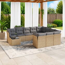 11-Piece Garden Sofa Set with Dimensions and Specs