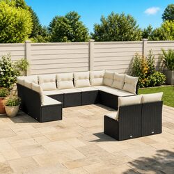 Specifications of 11-Piece Black Modular Sofa Set