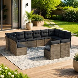 12 Piece Garden Sofa Set Dimensions and Features Overview
