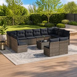 Specifications of the 13 Piece Grey Garden Sofa Set