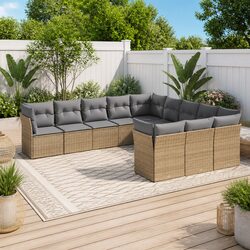 Modular 11-Piece Garden Sofa Set – Dimensions and Specs