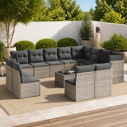 Specifications of 13 Piece Grey Outdoor Sofa Set