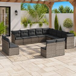 Specifications of 13 Piece Garden Sofa Set Grey