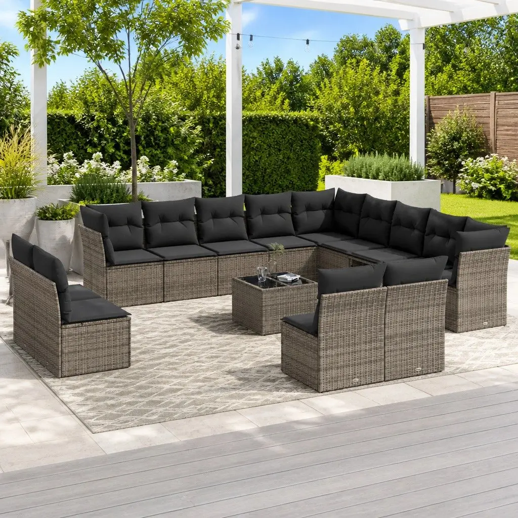 14 Piece Garden Sofa Set with Storage