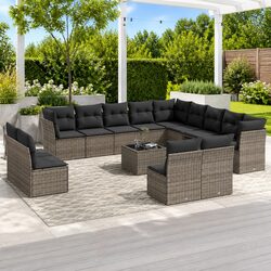 Specifications of 14 Piece Garden Sofa Set with Storage